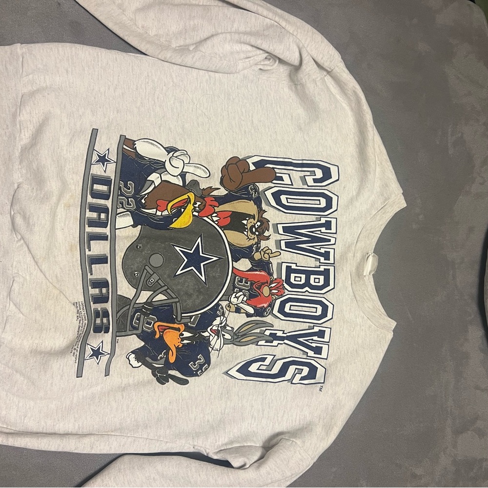 Dallas Cowboys Looney Tunes Sweatshirt - Gray